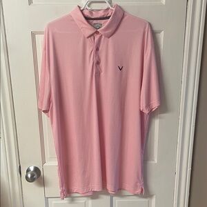 Callaway Opti-Dri pink golf polo shirt men’s size XL